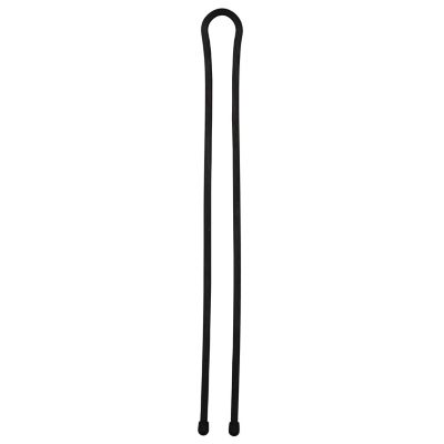 Image showing  32 in. Black Gear Tie Reusable Rubber Twist Tie, 2-Pack
