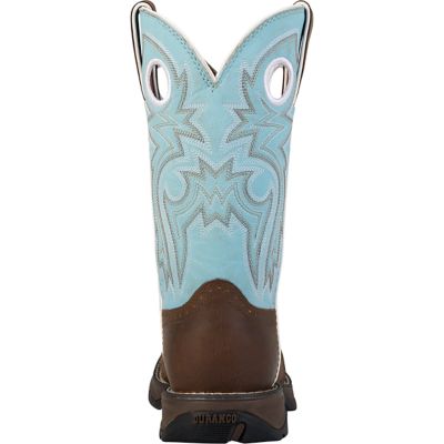 Image showing 1 th Durango Women's Lady Rebel Powder n' Lace Pull-On Boots, 10 in.