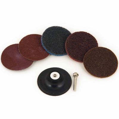 Mibro 7-Piece 3 in. Twist Lock Assorted Discs with Backing Pad