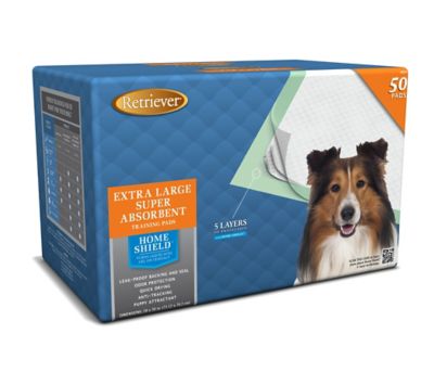 Retriever Super Absorbent XL Dog Training Pads with Home Shield, 50 ct.