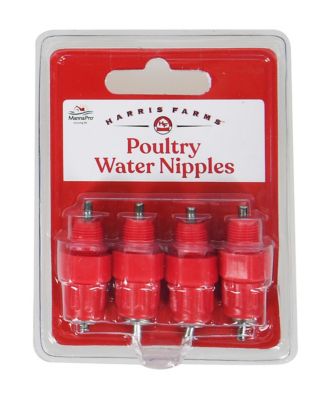 Harris Farms Poultry Watering Nipples, 4 pk.