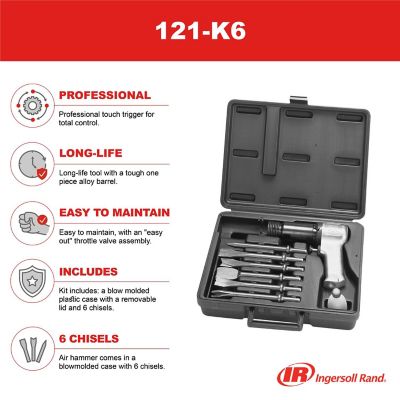 Image showing  6 pc. Super-Duty Air Hammer Kit