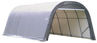 ShelterLogic 12 ft. x 20 ft. x 8 ft. ShelterCoat Round Style Shelter, Gray