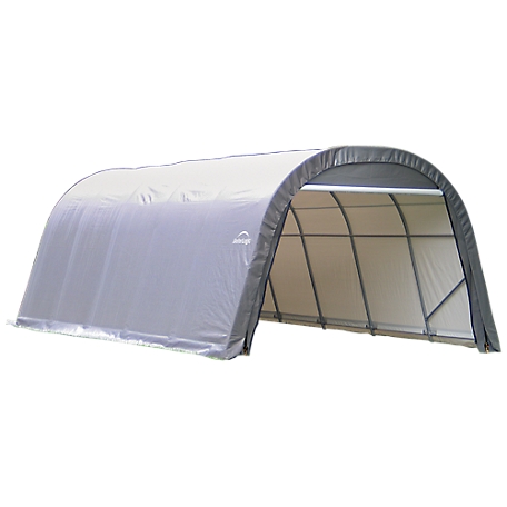 ShelterLogic 12 ft. x 20 ft. x 8 ft. ShelterCoat Round Style Shelter, Gray