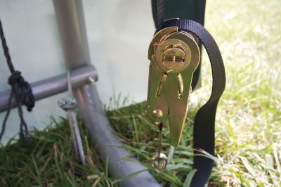 Image showing 9 th ShelterLogic 12 x 20 x 8ft. ShelterCoat Round Style Shelter, Gray