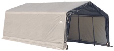 ShelterLogic 12 ft. x 20 ft. x 8 ft. Peak Style Shelter, Gray