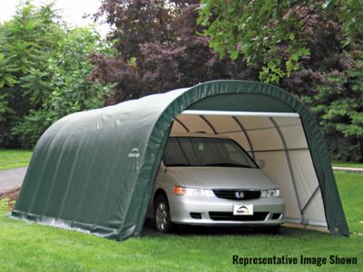 Image showing  12 x 24 x 8ft. Round Style Shelter, Green
