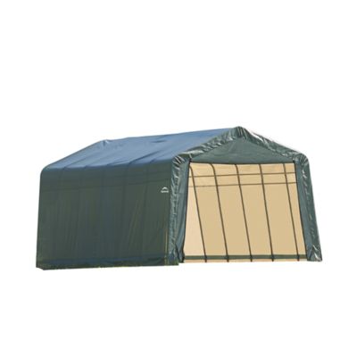 ShelterLogic 12 ft. x 24 ft. x 8 ft. Peak Style Shelter, Gray