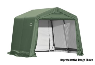 ShelterLogic 10 ft. x 8 ft. x 8 ft. Peak Style Shelter, Green