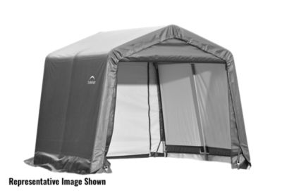 ShelterLogic 10 ft. x 12 ft. x 8 ft. Peak Style Shelter, Gray