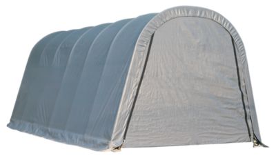 ShelterLogic 13 ft. x 20 ft. x 10 ft. Round Style Shelter, Gray