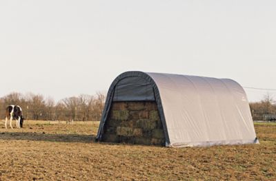 Image showing  13 x 20 x 10ft. Round Style Shelter, Gray