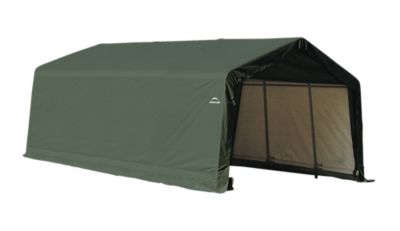 ShelterLogic 13 ft. x 20 ft. x 10 ft. Peak Style Shelter, Green
