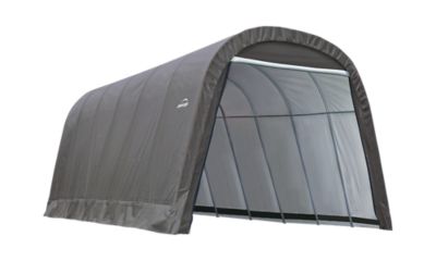 ShelterLogic 13 ft. x 24 ft. ShelterCoat Wind and Snow Rated Round Garage, Gray STD