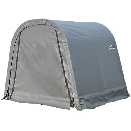 ShelterLogic 8 ft. x 8 ft. x 8 ft. ShelterCoat Round Style Shelter, Gray