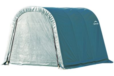 ShelterLogic 8 ft. x 12 ft. x 8 ft. Round Style Shelter, Green