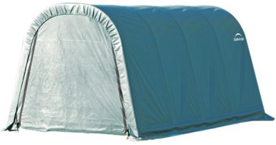 ShelterLogic 8 ft. x 16 ft. x 8 ft. ShelterCoat Round Style Shelter, Green