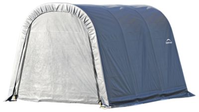 ShelterLogic 10 ft. x 12 ft. x 8 ft. ShelterCoat Round Style Shelter, Gray