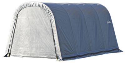 ShelterLogic 10 ft. x 16 ft. x 8 ft. ShelterCoat Round Style Shelter, Gray