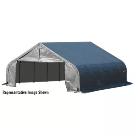 ShelterLogic 22' x 20' x 10' Woodpecker Style Shelter Textile Carports & Garages