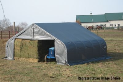 Image showing 6 th ShelterLogic 22 ft. x 20 ft. x 10 ft. Peak Style Shelter
