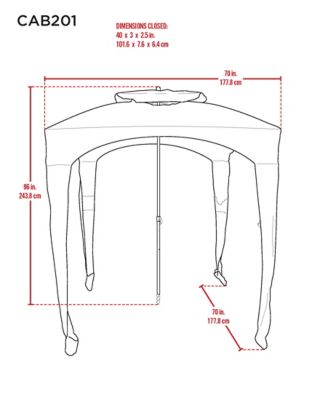 Image showing  22 ft. x 28 ft. x 10 ft. Peak Style Shelter