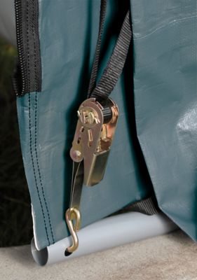 Image showing 5 th ShelterLogic 16 ft. x 36 ft. x 16 ft. Peak Style Shelter, Green