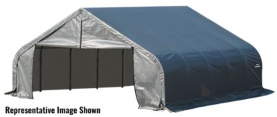 ShelterLogic 22 ft. x 24 ft. x 12 ft. Peak Style Shelter, Gray