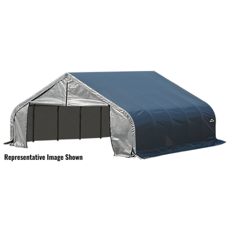 ShelterLogic 22 ft. x 24 ft. x 12 ft. Peak Style Shelter, Gray