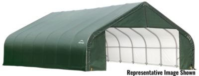 ShelterLogic 28 ft. x 20 ft. x 16 ft. Peak Style Shelter, Green