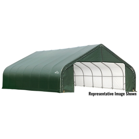 ShelterLogic 30 ft. x 24 ft. x 16 ft. Peak Style Shelter, Green