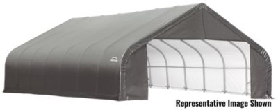 ShelterLogic 30 ft. x 20 ft. x 20 ft. Peak Style Shelter, Gray