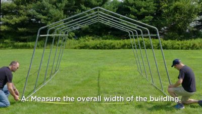 Image showing  12 ft. x 24 ft. x 11 ft. Barn-Style Garage