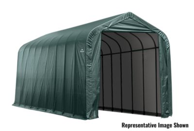 ShelterLogic 16 ft. x 40 ft. x 16 ft. Peak Shelter, Green