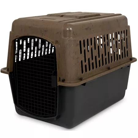 Ruff Maxx 1-Door Plastic Kennel for Dogs 70-90 lbs 30 in x 27 in x 40 in. Plastic Crates