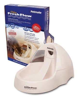 Petmate Deluxe Fresh Flow Polypropylene Cat Bowl, 13.5 Cups