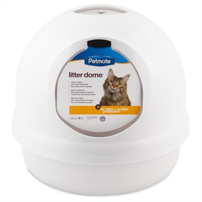 Petmate Cat Litter Dome Box, White