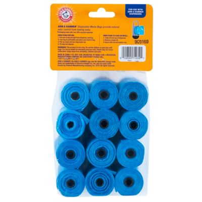 Image showing  Disposable Dog Poop Bags, 180 Bags, Blue