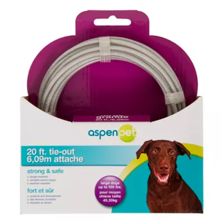 Aspen Pet Large Dog Tie-Out Cable 20 ft. Tie Outs & Runs