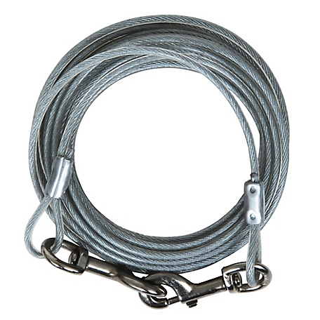 Aspen Pet Large Dog Tie Out Cable, 30 ft., Up to 50 lb. Capacity