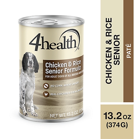 4health with Wholesome Grains Senior Chicken and Rice Recipe Wet Dog Food, 13.2 oz