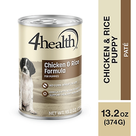 4health with Wholesome Grains Puppy Chicken and Rice Recipe Wet Dog Food, 13.2 oz