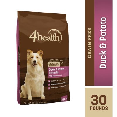 4health Grain Free Adult Duck and Potato Formula Dry Dog Food This dog food has wonderful ingredients, as all the 4 Health dog foods do, and my dogs do very well on it!
