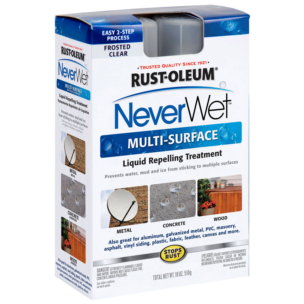 Rust Oleum NeverWet Multi Surface Liquid Repelling Treatment Kit, 18 oz.
