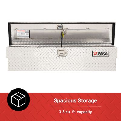 Image showing  3.5 cu. ft. Aluminum Standard-Profile Lo-Side Truck Tool Box, 49 in. x 12 in. x 12 in.