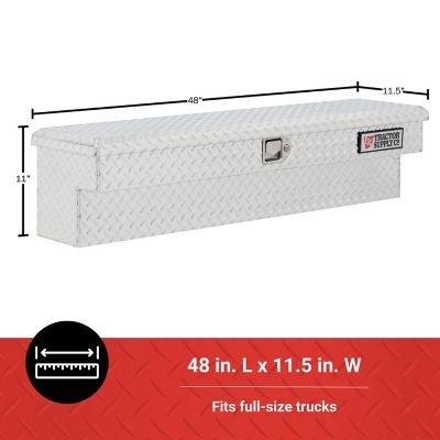 Image showing 5 th Tractor Supply 3.5 cu. ft. Aluminum Standard-Profile Lo-Side Truck Tool Box, 49 in. x 12 in. x 12 in.