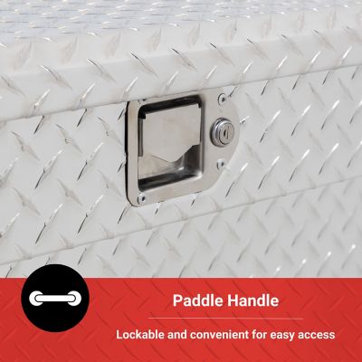 Image showing 6 th Tractor Supply 3.5 cu. ft. Aluminum Standard-Profile Lo-Side Truck Tool Box, 49 in. x 12 in. x 12 in.