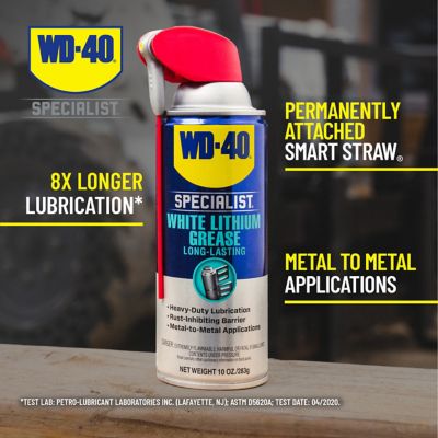 Image showing  10 oz. Specialist White Lithium Grease with Smart Straw