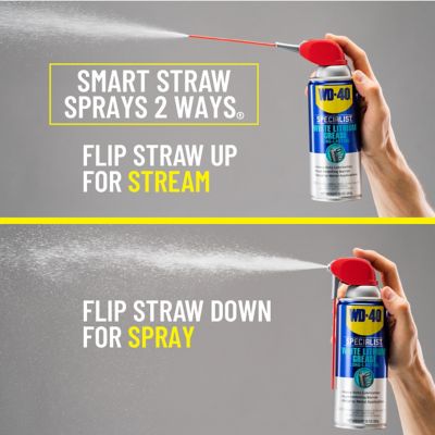 Image showing  10 oz. Specialist White Lithium Grease with Smart Straw