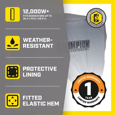 Image showing  Weather-Resistant Generator Storage Cover for 4,800 to 11,500 Watt Portable Generators